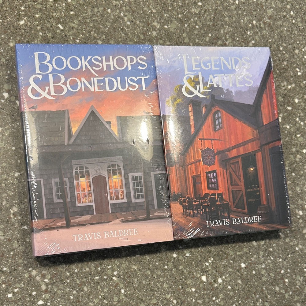 SIGNED Owlcrate Book Set - Bookshops & Bonedust and Legends & Lattes
